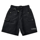 John Richmond Bermuda Tinta Unita con Elastico In Vita per Bambino RBP25047BE NERO JOHN RICHMOND 