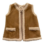 ZHOE & TOBIAH giubbino smanicato tinta unita con pelliccia Cammello per Neonata WWT10X CAMMELLO ZHOE & TOBIAH 