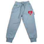 Just Cavalli Pantalone Tuta Tinta Unita con Logo per Neonata JIP26034PA AZZURRO JUST CAVALLI 