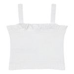 Guess Top Tinta Unita con Logo per Bambina J5GH01WG5S2X BIANCO GUESS 
