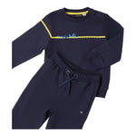 SARABANDA completo 2pz felpa-pantalone tinta unita Blu per Bambino A000J BLU SARABANDA 