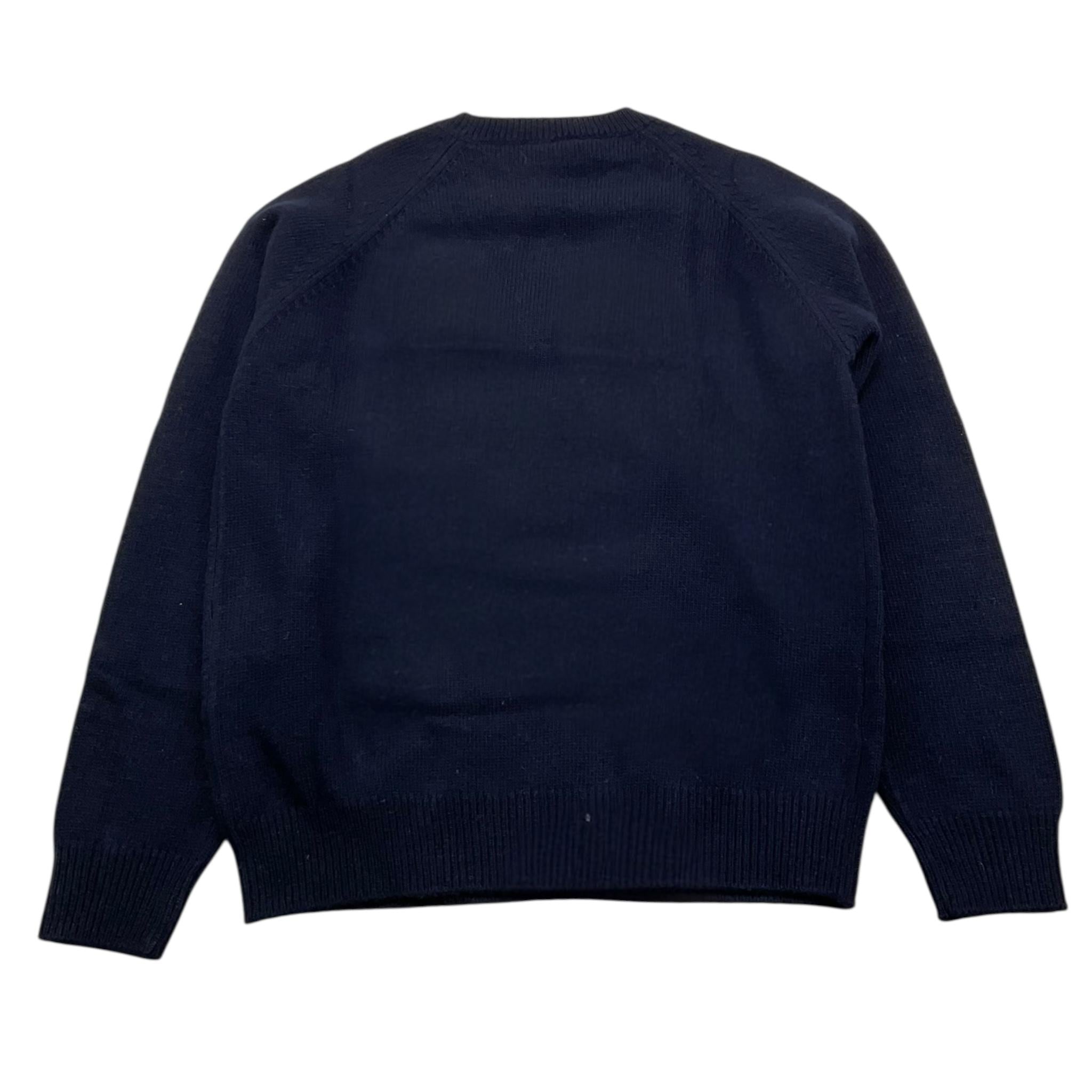 IL GUFO maglia gircollo tinta unita con ricamo orso Blu per Bambino A23MA334EM220 BLU IL GUFO 