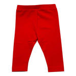 MOSCHINO leggins tinta unita con stampa Rosso per Neonata MGP032 ROSSO MOSCHINO 