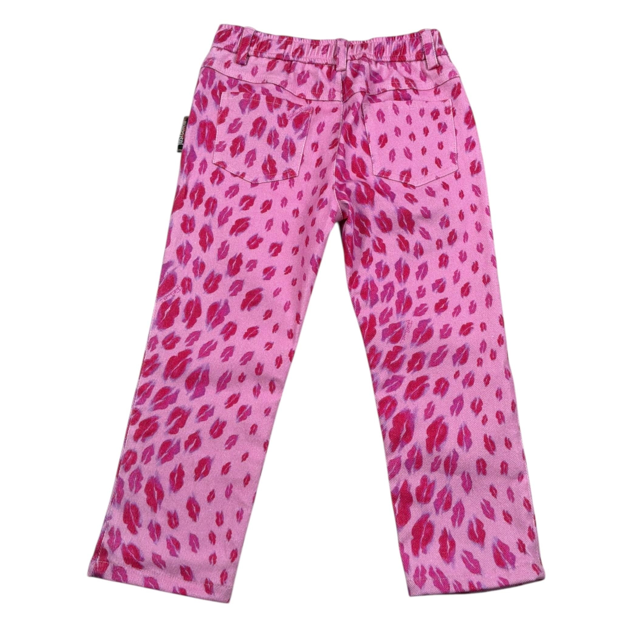 Just Cavalli Pantalone Tinta Unita con Stampe Baci per Neonata JIP26003PA ROSA JUST CAVALLI 