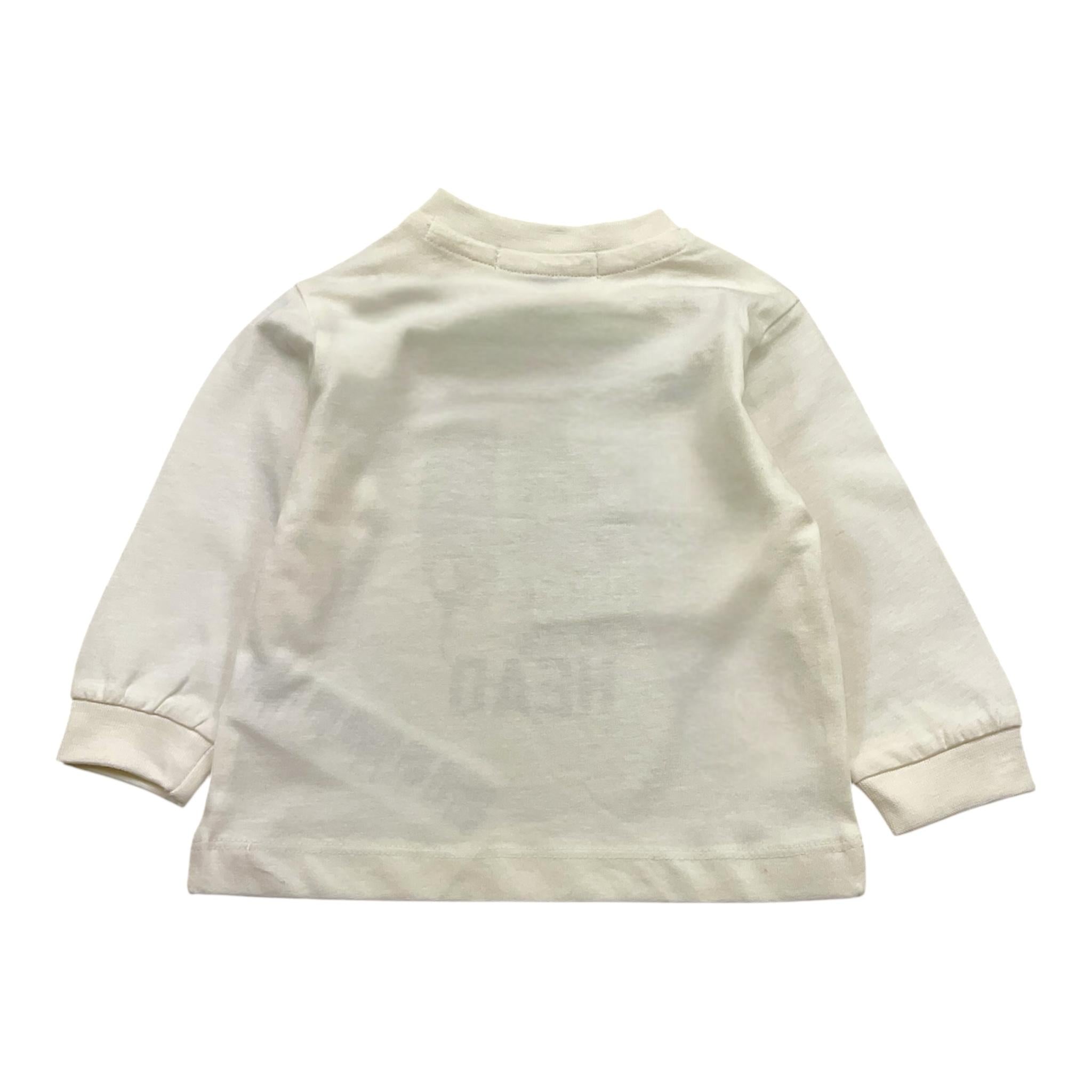 NEVER TOO shirt girocollo tinta unita con stampa Bianco per Neonato NT2219NX BIANCO NEVER TOO 