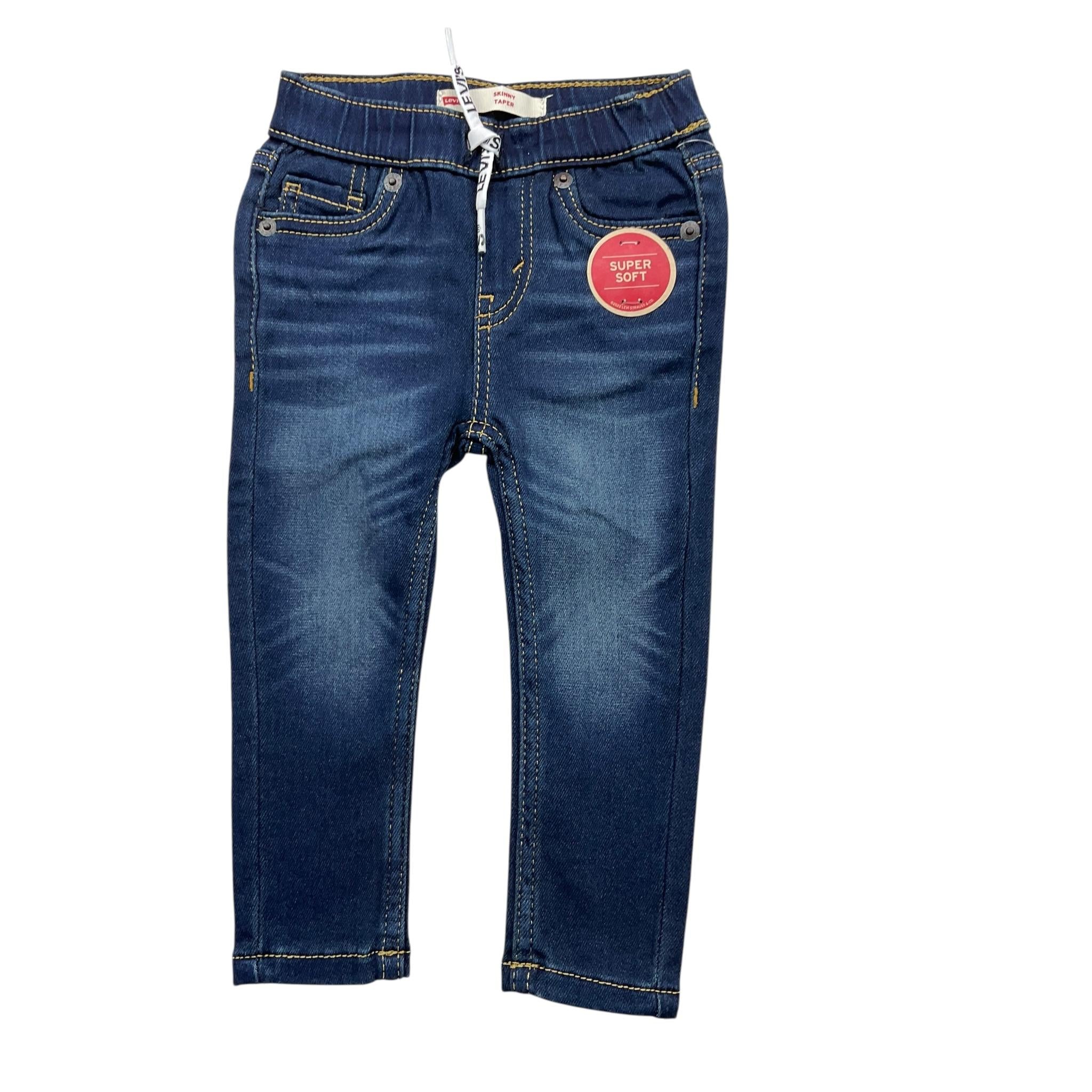 LEVI'S jeans tinta unita con elastico in vita Blu per Neonato 6EC946XN BLU LEVI'S 