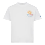 Saint Barth T-Shirt Girocollo Tinta Unita con Stampa per Bambino POT000222 BIANCO SAINT BARTH 