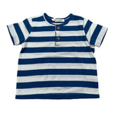 Zhoe & Tobiah T-Shirt Fantasia A Righe Bicolore per Neonato JCS7M BIANCO/BLU ZHOE & TOBIAH 