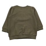 NAME.IT felpa chiusa girocollo tinta unita con stampa  Verde per Neonato 13233468 VERDE NAME.IT 