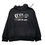 CFBS felpa chiusa con cappuccio tinta unita con stampa Nero per Bambino CSEF2006 NERO CFBS 