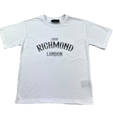John Richmond T-Shirt Girocollo Tinta Unita con Stampa per Bambina RGP26048TS BIANCO JOHN RICHMOND 