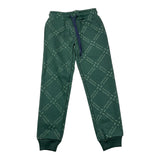 TRUSSARDI pantalone tuta tinta unita con stampe logo Verde per Bambino TBA25098PA VERDE TRUSSARDI 