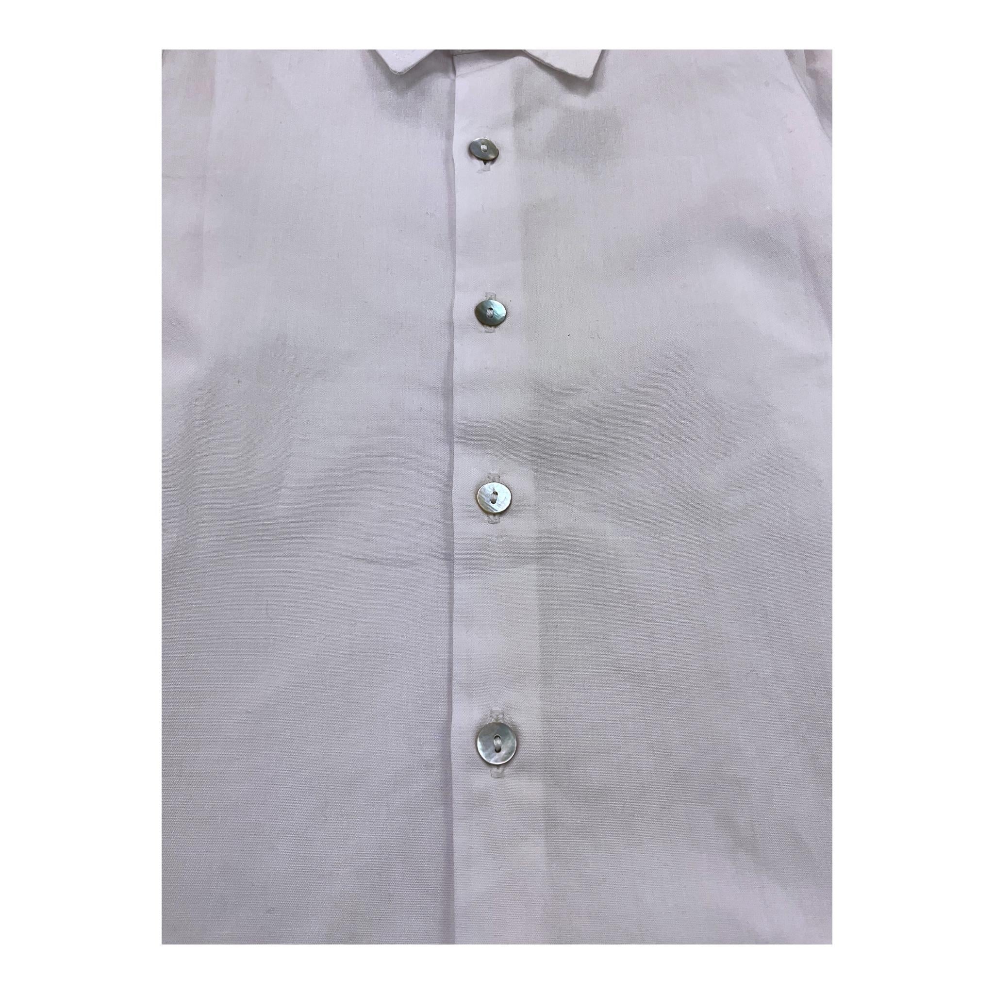 J.O. Milano Camicia Manica Lunga Tinta Unita per Neonato 176Z0N BIANCO J.O. MILANO 