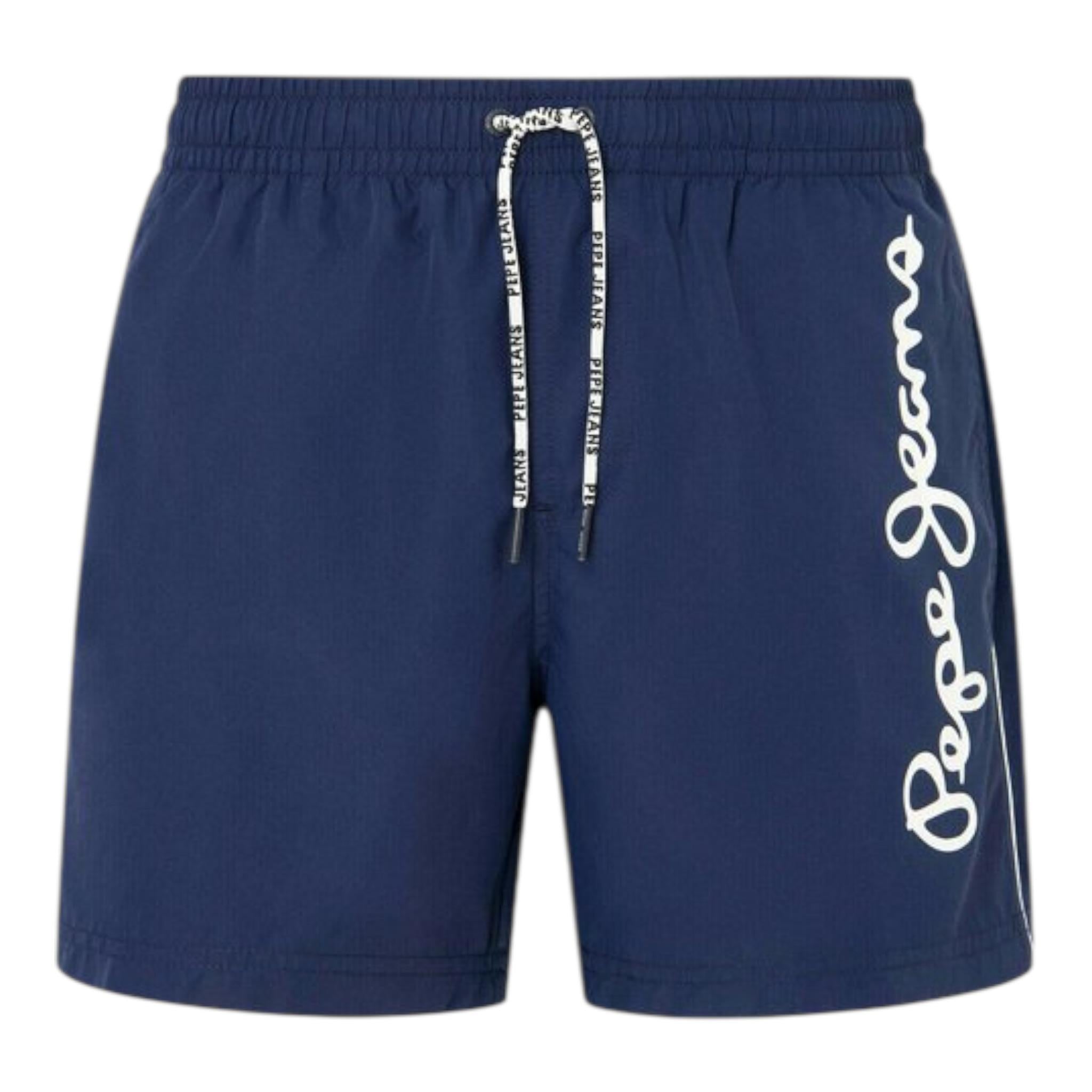 Pepe Jeans Costume Tinta Unita con Logo per Bambino PBB10344 BLU PEPE JEANS 