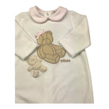 LE BEBE' tutina in ciniglia tinta unita Bianco per Neonata LBG6166 BIANCO LE BEBE' 