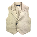 Emanuel Pris Solid Color Vest With Beige Buttons For Newborn