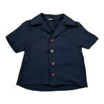 Never Too Camicia Mezza Manica tinta unita Blu per Neonato NT2428N BLU NEVER TOO 