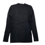 SMILE YES maglia tinta unita mezzo collo a costine Nero per Bambina BA903 NERO SMILE YES 