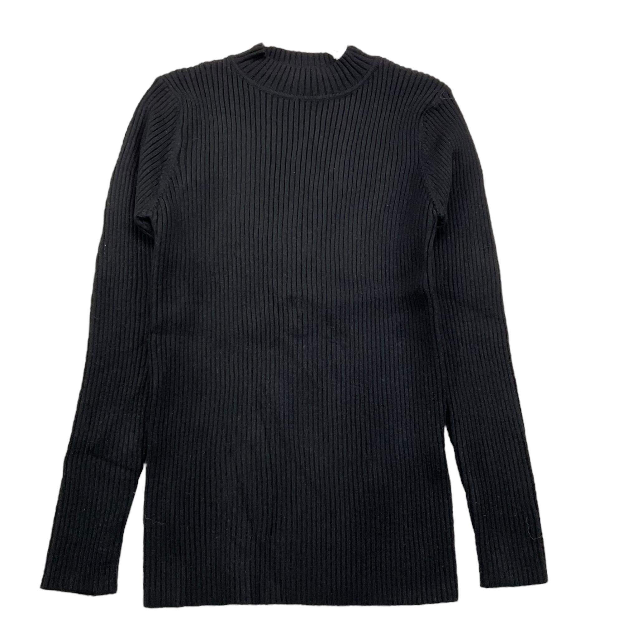 SMILE YES maglia tinta unita mezzo collo a costine Nero per Bambina BA903 NERO SMILE YES 