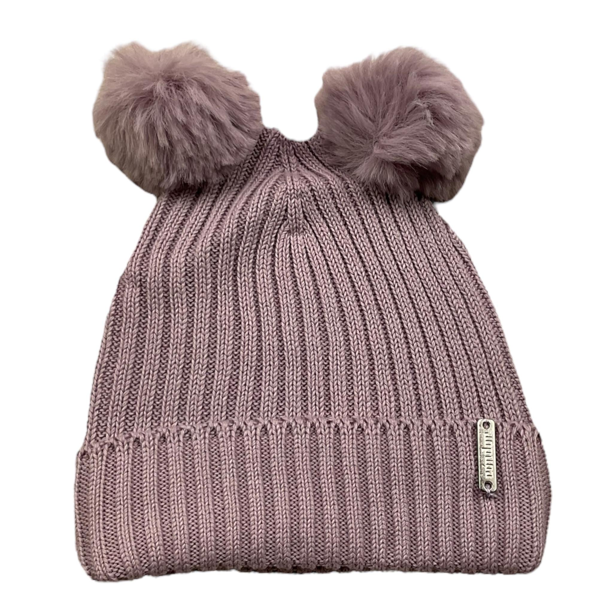 CND cappello tinta unita cn pon pon Lilla per Neonata 948816 LILLA CND 