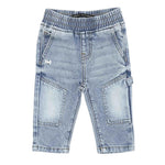 Daniele Alessandrini Jeans Tinta Unita con Elastico In Vita per Neonato 1295PD00171XX AZZURRO DANIELE ALESSANDRINI 