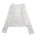 MOSCHINO shirt tinta unita girocollo con stampa Bianco per Bambina HDO011 BIANCO MOSCHINO 