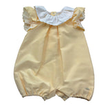 Le Bebe' Pagliaccetto Mezza Manica Bicolore per Neonata LBG6398 BIANCO/GIALLO LE BEBE' 