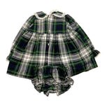 VALENTINA BEBES set abito manica lunga con culotte Blu per Neonata KAX215 BLU VALENTINA BEBES 