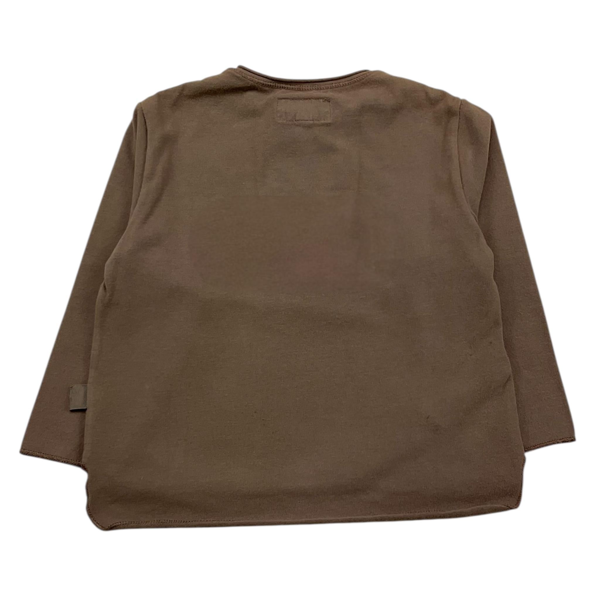 TEDDY E MINOU shirt tinta unita con bottoni Marrone per Neonato I22SH006M7016 MARRONE TEDDY E MINOU 