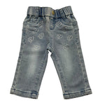 LIU JO jeans tinta unita con elastico in vita Azzurro per Neonata HF4017X AZZURRO LIU JO 