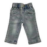 LIU JO jeans tinta unita con elastico in vita Azzurro per Neonata HF4017X AZZURRO LIU JO 