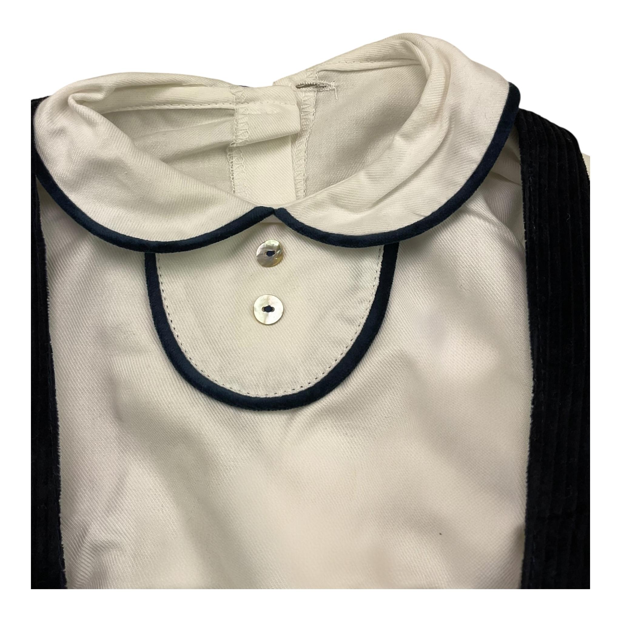 VALENTINA BEBES completo  2 pezzi camicia-salopette Blu per Neonato KAX200 BLU VALENTINA BEBES 