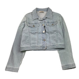 Fracomina Giubbino In Denim Tinta Unita con Bottoni per Bambina FM0912 AZZURRO FRACOMINA 