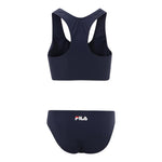 Fila Costume 2 Pezzi Top-Mutanda Tinta Unita per Bambina FAT0436 BLU FILA 