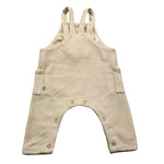 PETIT INDI salopette tinta unita Panna per Neonato AW24B3702 PANNA PETIT INDI 