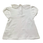 U+È T-Shirt Tinta Unita con Colletto per Neonata UE1773N BIANCO U+è 
