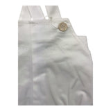 Paz Rodriguez Plain White Baby Overalls