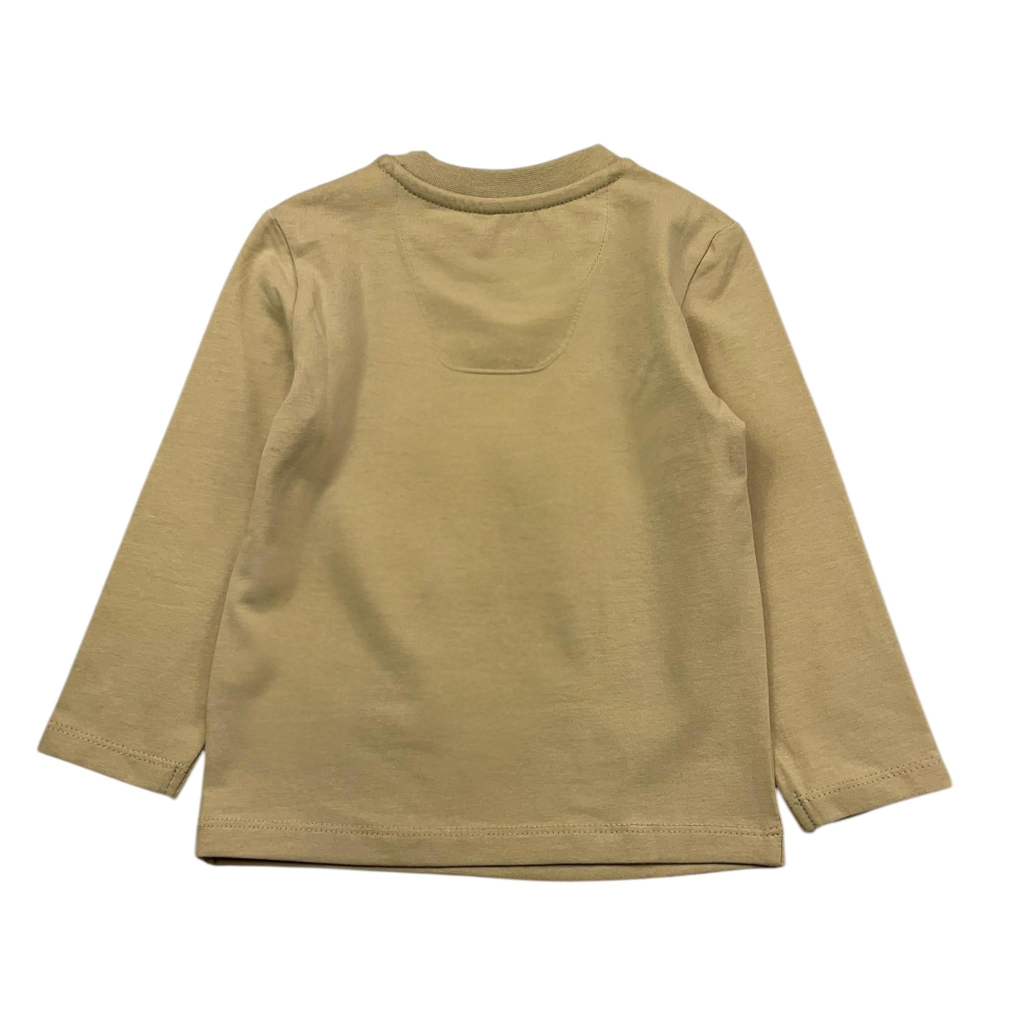 CALVIN KLEIN shirt girocollo tinta unita con stampa Sabbia per Neonato IN0IN00005 SABBIA CALVIN KLEIN 
