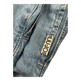 Liu Jo Pantalone Modello Palazzo Tinta Unita In Denim per Bambina GA5104X BLU LIU JO 