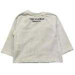 TRUSSARDI shirt girocollo tinta unita con stampa in contrasto Bianco per Neonato TIA25218TS BIANCO TRUSSARDI 