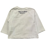 TRUSSARDI shirt girocollo tinta unita con stampa in contrasto Bianco per Neonato TIA25218TS BIANCO TRUSSARDI 