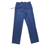 Emanuel Pris Solid Color Pants With Elastic Waist Blue For Boys
