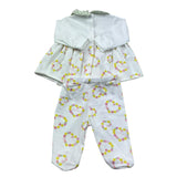 Le Bebe Completo 2 Pezzi Shirt-Ghettina per Neonata LBG6241 BIANCO LE BEBE 