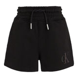 Calvin Klein Shorts Solid Color Tracksuit Model With Elastic Waist Black For Girls