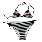 Saint Barth Costume 2 Pezzi Triangolo-Slip per Bambina 00890L BIANCO SAINT BARTH 