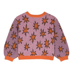 STELLA McCARTNEY maglia girocollo tinta unita con fantasia Lilla per Bambina TV9B00 LILLA STELLA McCARTNEY 