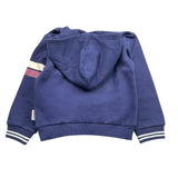 SUPERGA felpa tinta unita con cappuccio e stampa Blu per Bambino SA100 BLU SUPERGA 