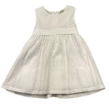 Emc Baby Girl Solid Color Sleeveless Dress White