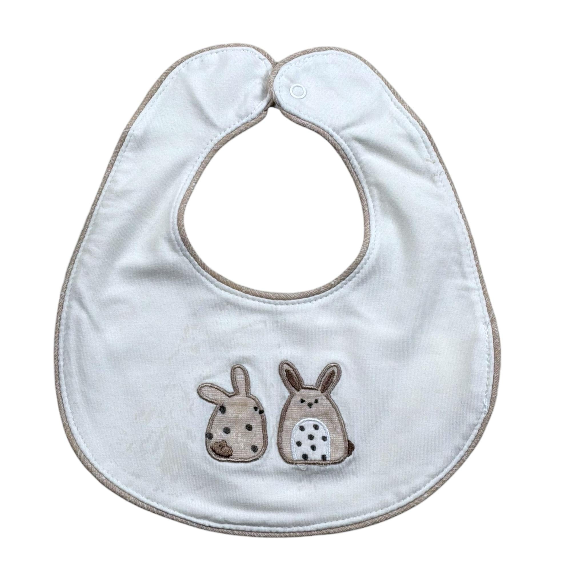 Mayoral Bavetta Tinta Unita con Stampa per Neonato 9261 PANNA MAYORAL 