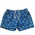 Saint Barth Cstume Modello Boxer Tinta Unita con Stampa per Bambino JEA0022JESNMA BLU SAINT BARTH 